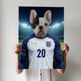 England’s Number 20 – Phil Foden Pet Portrait - 1 Pet - Furr and Family