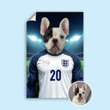 England’s Number 20 – Phil Foden Pet Portrait - 1 Pet - Furr and Family