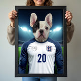 England’s Number 20 – Phil Foden Pet Portrait - 1 Pet - Furr and Family