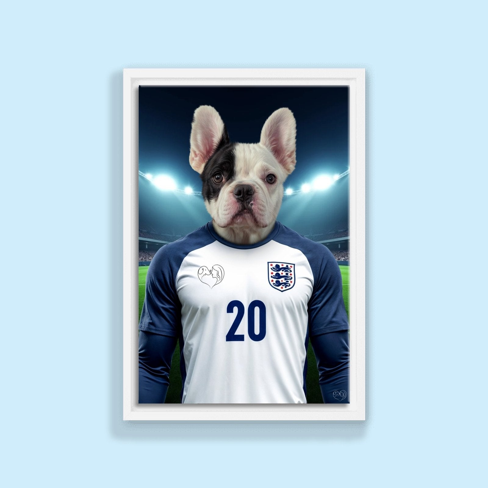 England’s Number 20 – Phil Foden Pet Portrait - 1 Pet - Furr and Family