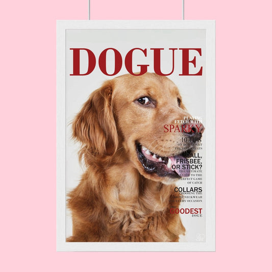 Famous Pet Magazine Covers - Custom Pet Portrait - 1 Pet - Furr and Family