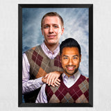 Father & Son - Custom Human Portrait - Human Portrait - human portrait - Furr and Family