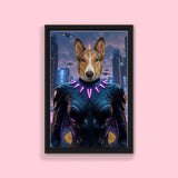 Female Black Panther - Custom Pet Portrait - 1 Pet - Furr and Family