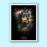 Classic Watercolor Pet Art - Custom Pet Portrait