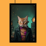 Frankenstein Monster Halloween Pet Portrait - Custom Pet Portrait - 1 Pet - Furr and Family