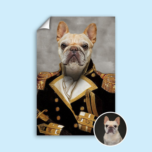 General Woofington - Custom Pet Portrait - 1 Pet - Furr and Family