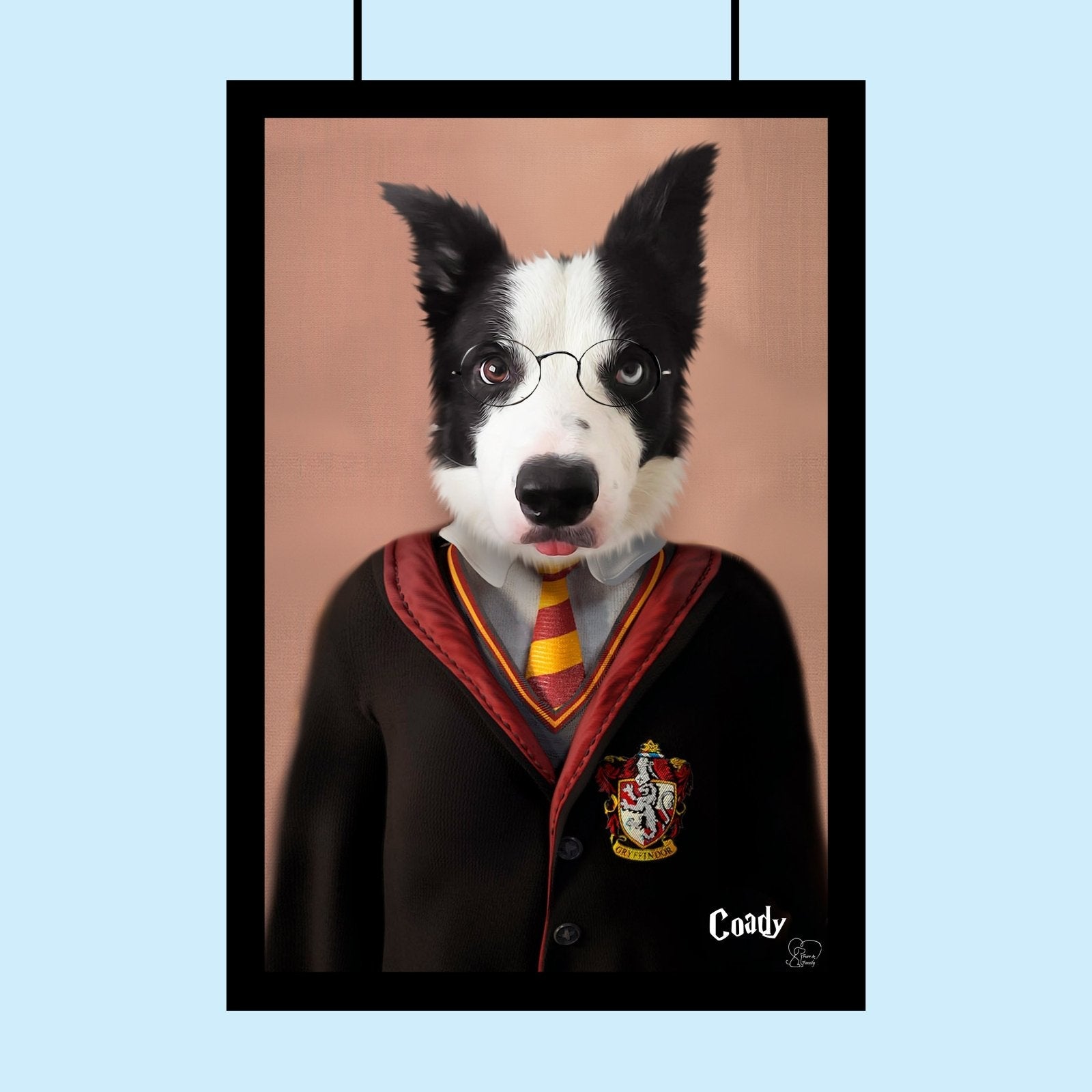 Gryffindor Custom Pet Portrait - 1 Pet - Furr and Family