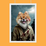 Halloween Pet Portrait – Custom Spooky Pet Art for Halloween - 1 Pet - Furr and Family