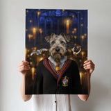 Harry Paw - ter Gryffindor - Custom Pet Portrait - Harry Potter - 1 Pet - Furr and Family