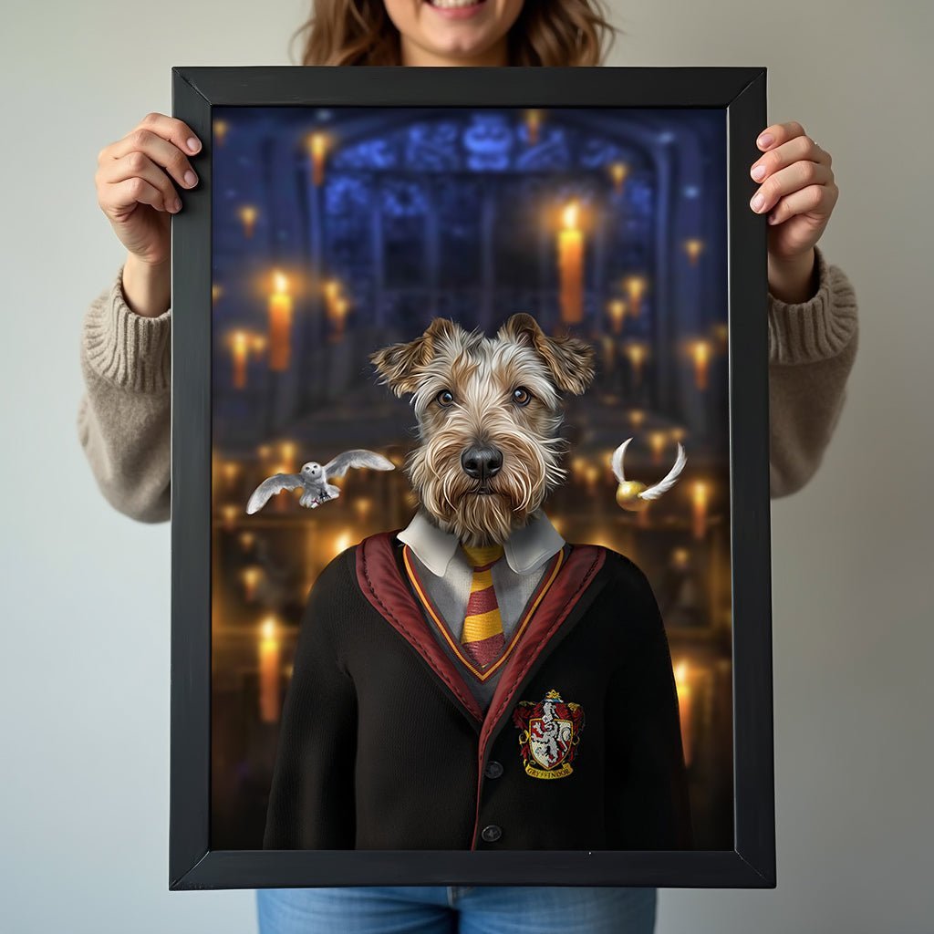 Harry Paw - ter Gryffindor - Custom Pet Portrait - Harry Potter - 1 Pet - Furr and Family