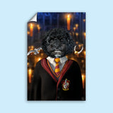 Harry Potter Gryffindor Pet Portrait – Inspired Magical Artwork - 1 Pet - Furr and Family