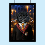 Harry Potter Gryffindor Pet Portrait – Inspired Magical Artwork - 1 Pet - Furr and Family