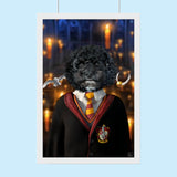 Harry Potter Gryffindor Pet Portrait – Inspired Magical Artwork - 1 Pet - Furr and Family