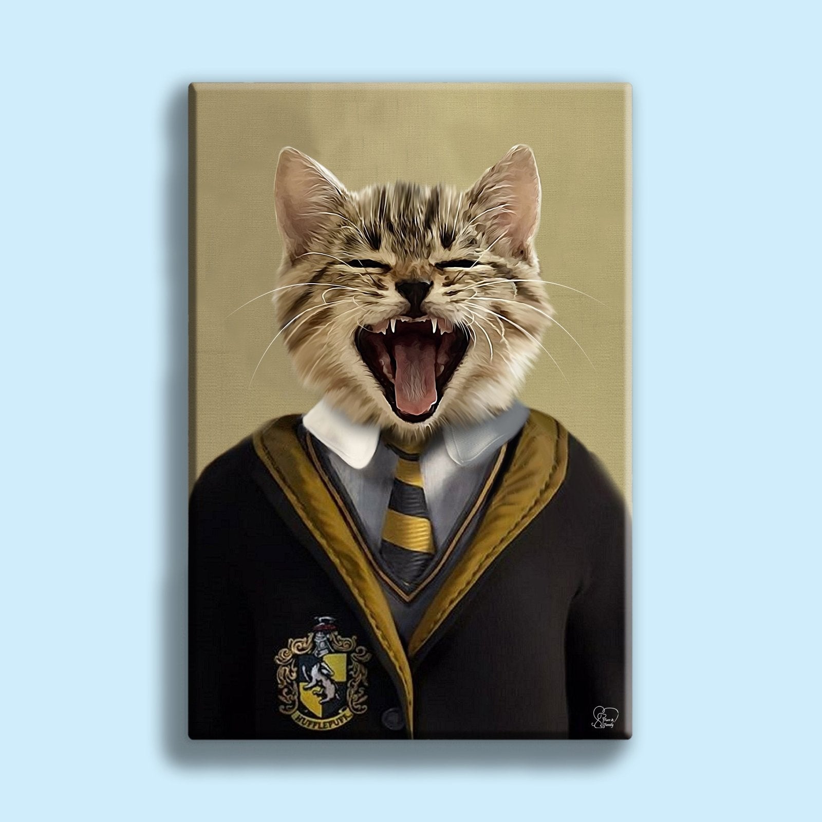 Harry Potter Huffal Puff - Custom Pet Portrait - 1 Pet - Furr and Family