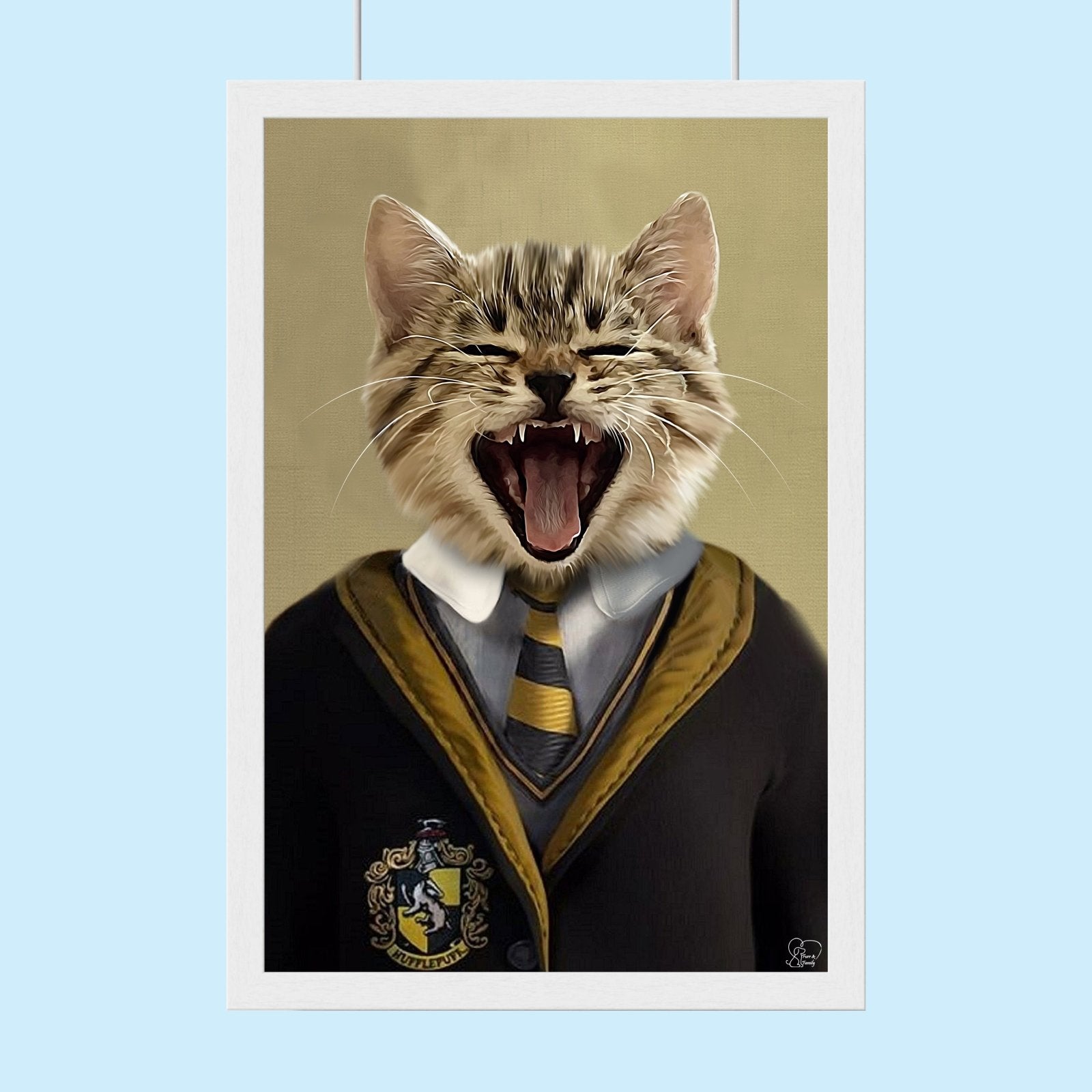 Harry Potter Huffal Puff - Custom Pet Portrait - 1 Pet - Furr and Family