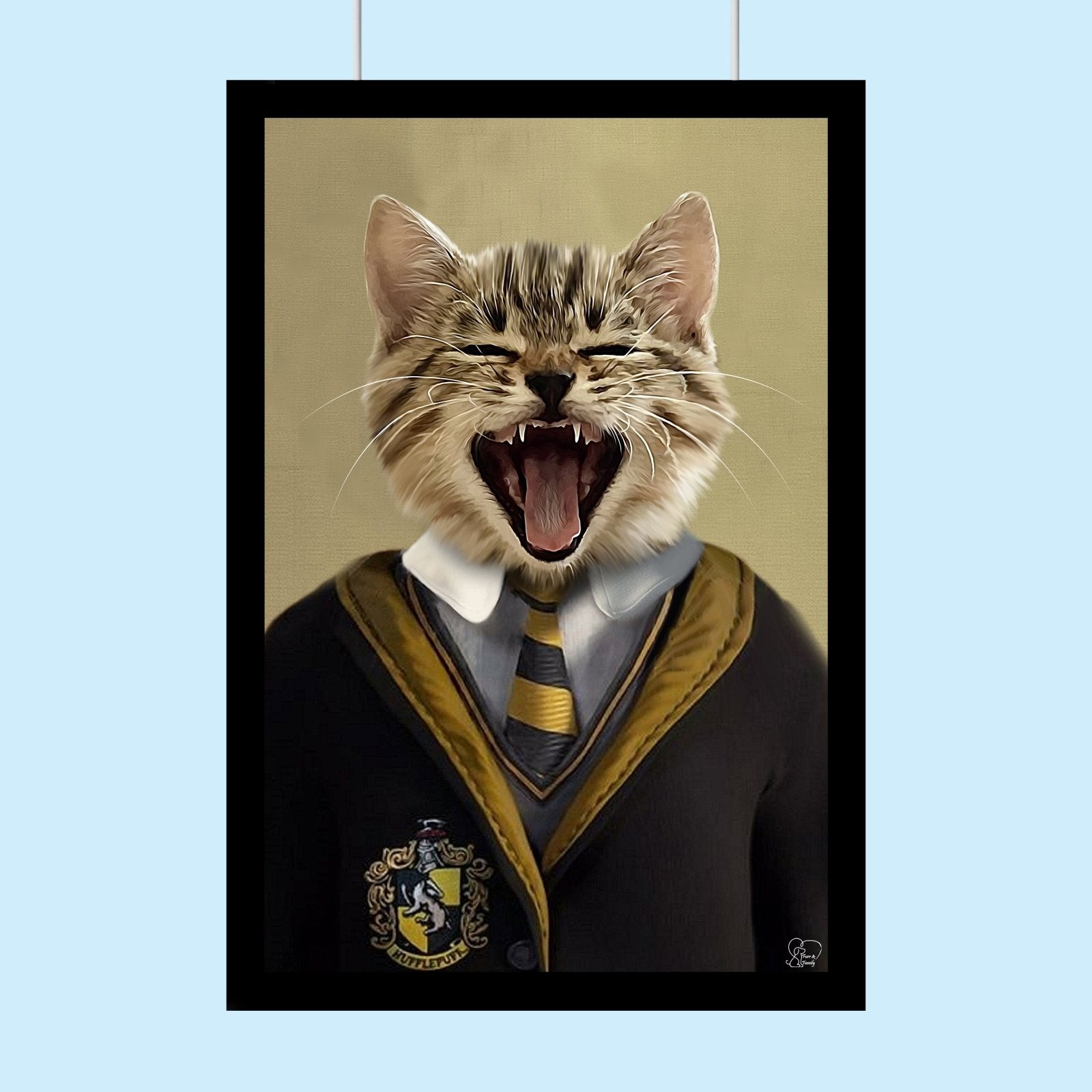Harry Potter Huffal Puff - Custom Pet Portrait - 1 Pet - Furr and Family