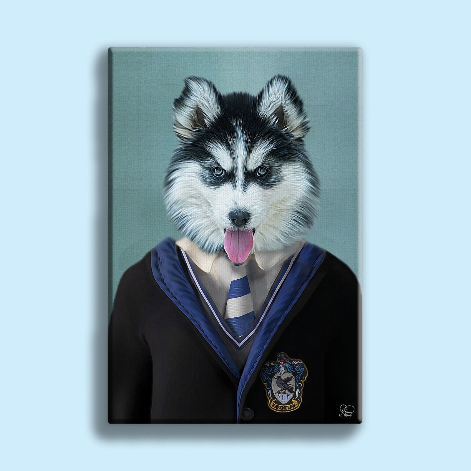 Harry Potter Raven Claw - Custom Pet Portrait - 1 Pet - Furr and Family