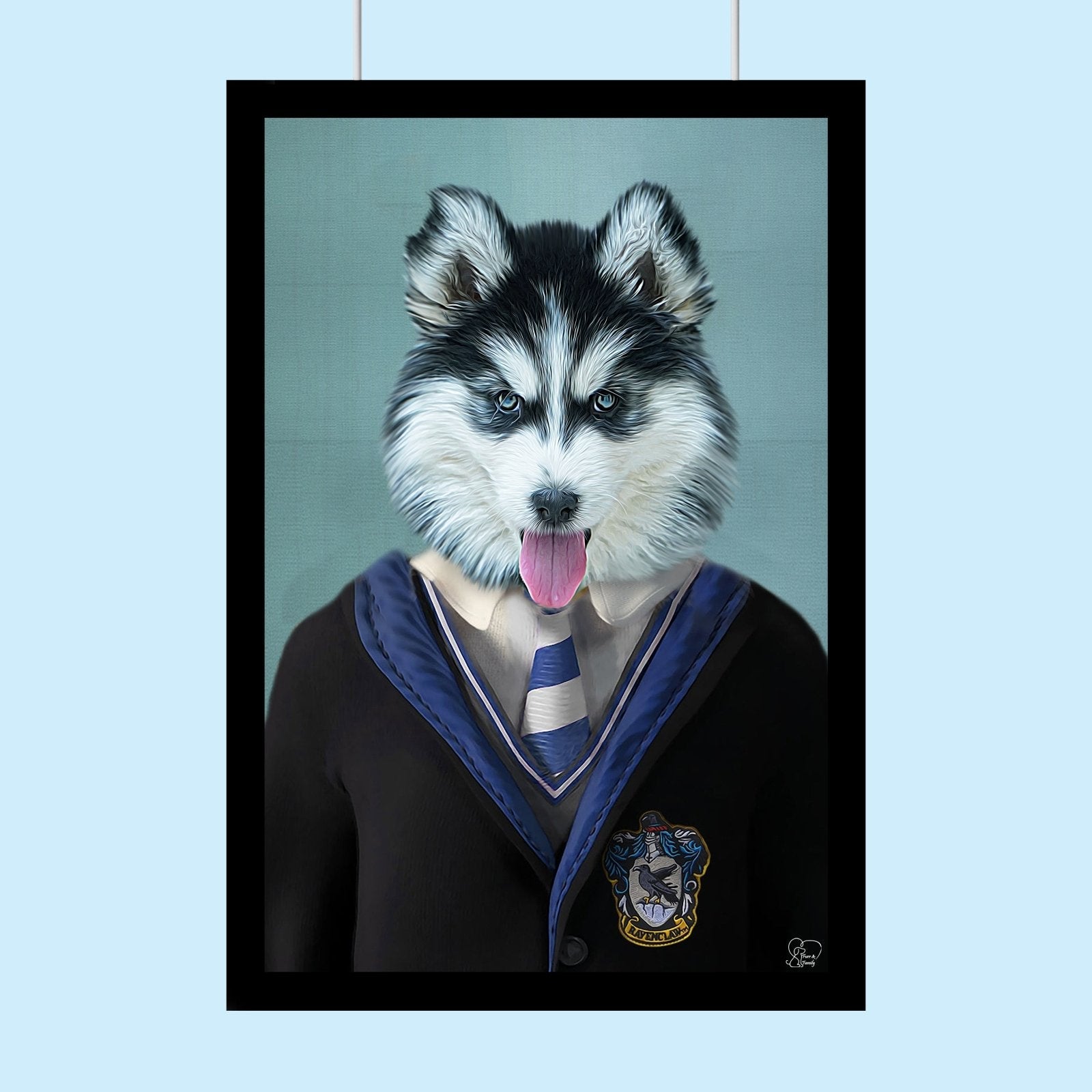 Harry Potter Raven Claw - Custom Pet Portrait - 1 Pet - Furr and Family
