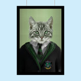 Harry Potter SLYTHERIN - Custom Pet Portrait - 1 Pet - Furr and Family