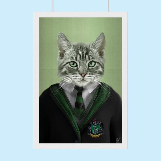 Harry Potter SLYTHERIN - Custom Pet Portrait - 1 Pet - Furr and Family