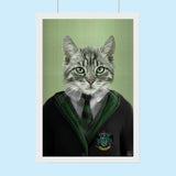 Harry Potter SLYTHERIN - Custom Pet Portrait - 1 Pet - Furr and Family