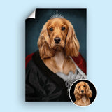 Her Royal Furriness - Custom Pet Portrait - 1 Pet - Furr and Family