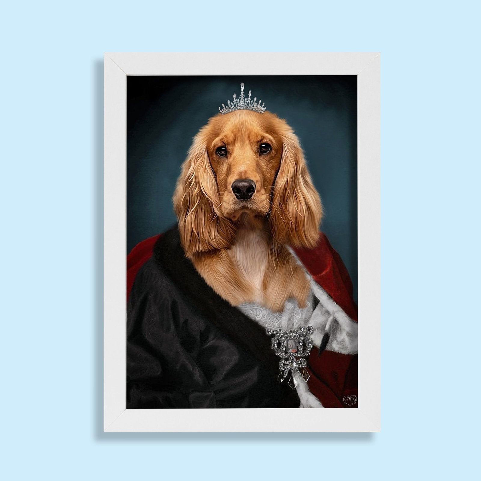 Her Royal Furriness - Custom Pet Portrait - 1 Pet - Furr and Family