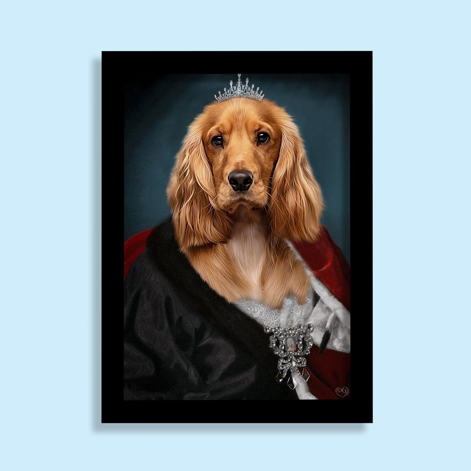 Her Royal Furriness - Custom Pet Portrait - 1 Pet - Furr and Family