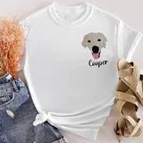 Personalized Pet Portrait Embroidered Sweatshirt- Colorful Design