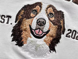 Custom Embroidered Pet Sweatshirt from Your Photo – Varsity Style