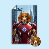Iron - Man - Custom Pet Portrait - 1 Pet - Furr and Family