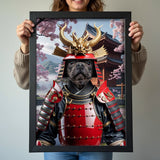 Japanese Pet Samurai - Custom Pet Portrait - 1 Pet - Furr and Family