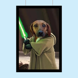 Jedi Pup Star Wars - Custom Pet Portrait - 1 Pet - Furr and Family