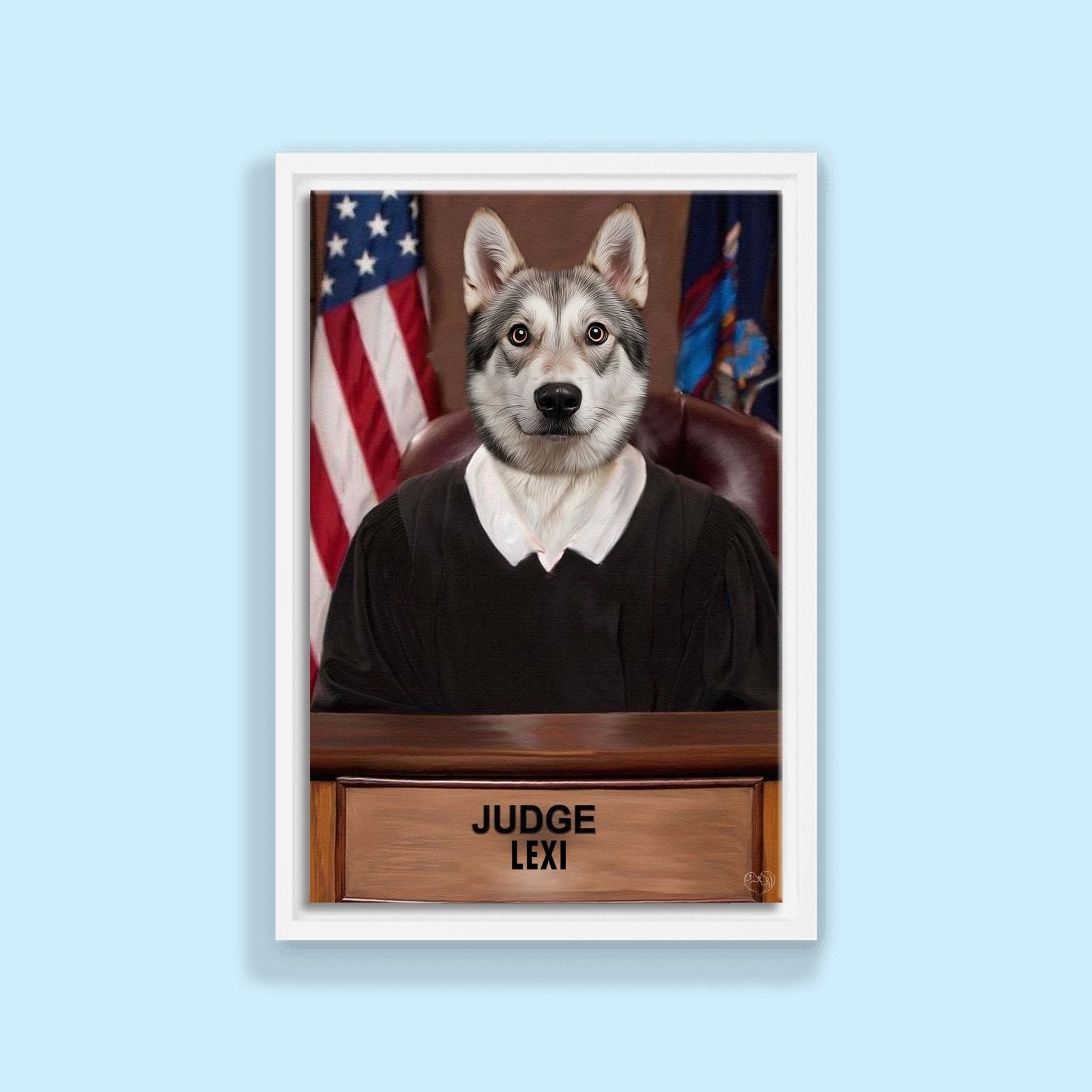Judge Pawsworth - Custom Pet Portrait - 1 Pet - Furr and Family