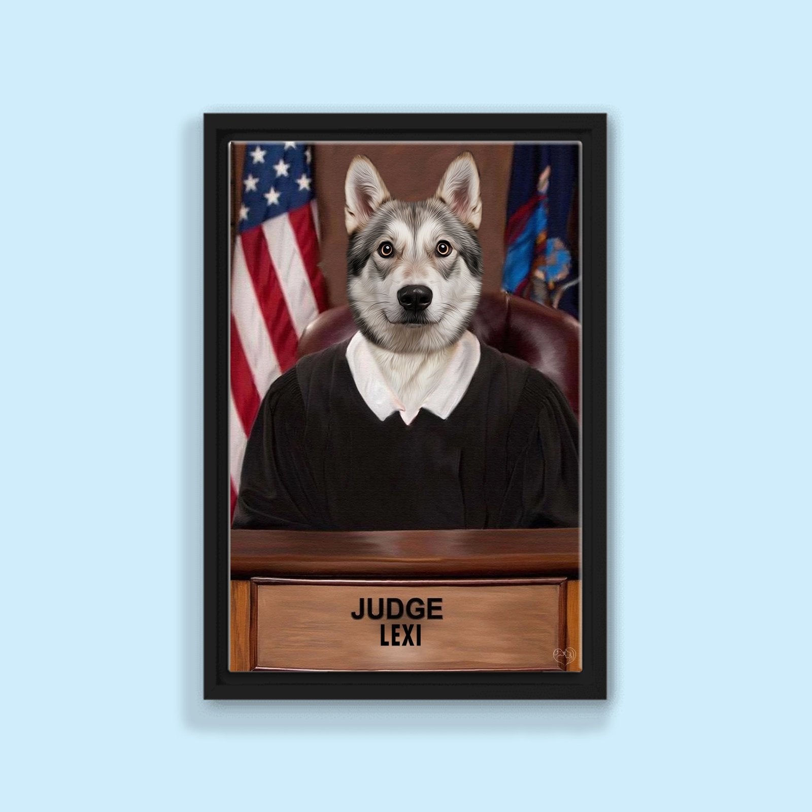 Judge Pawsworth - Custom Pet Portrait - 1 Pet - Furr and Family