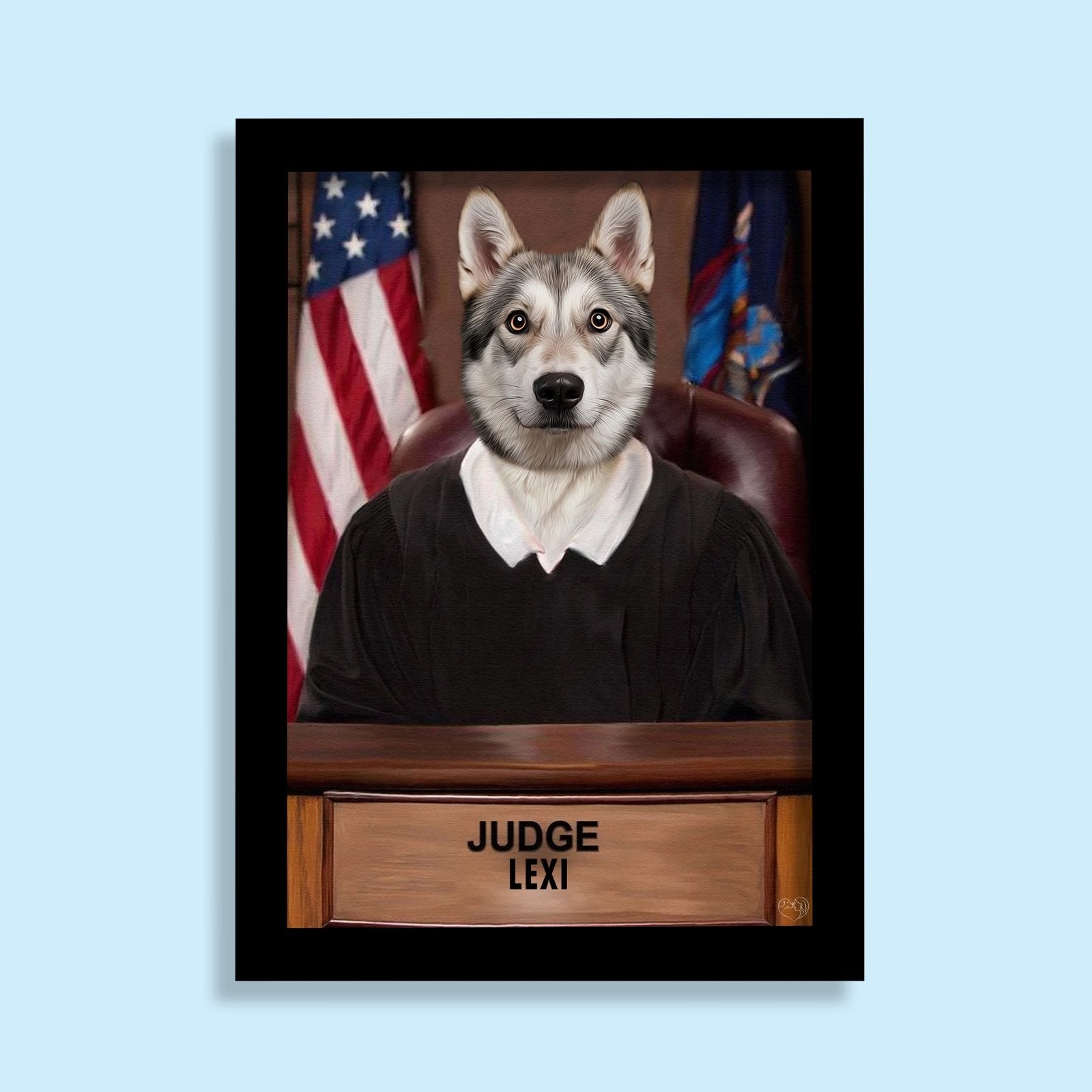 Judge Pawsworth - Custom Pet Portrait - 1 Pet - Furr and Family