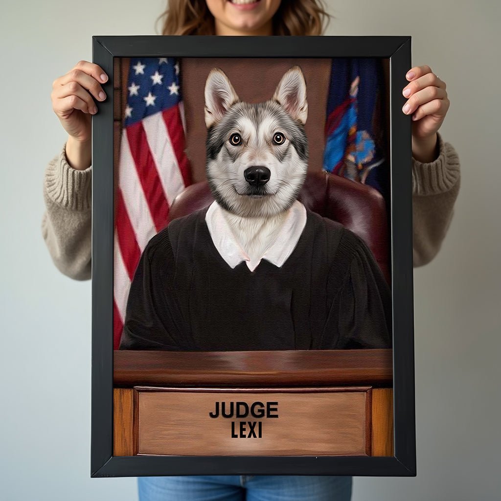 Judge Pawsworth - Custom Pet Portrait - 1 Pet - Furr and Family