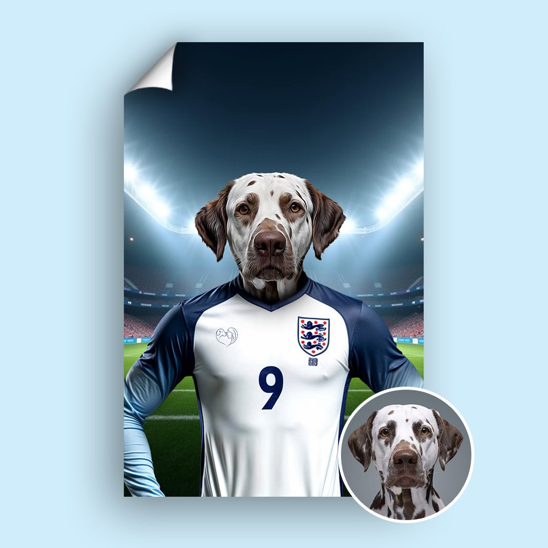 K - 9 Kane – Custom Football Star Pet Portrait - 1 Pet - Furr and Family