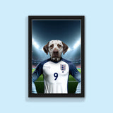 K - 9 Kane – Custom Football Star Pet Portrait - 1 Pet - Furr and Family