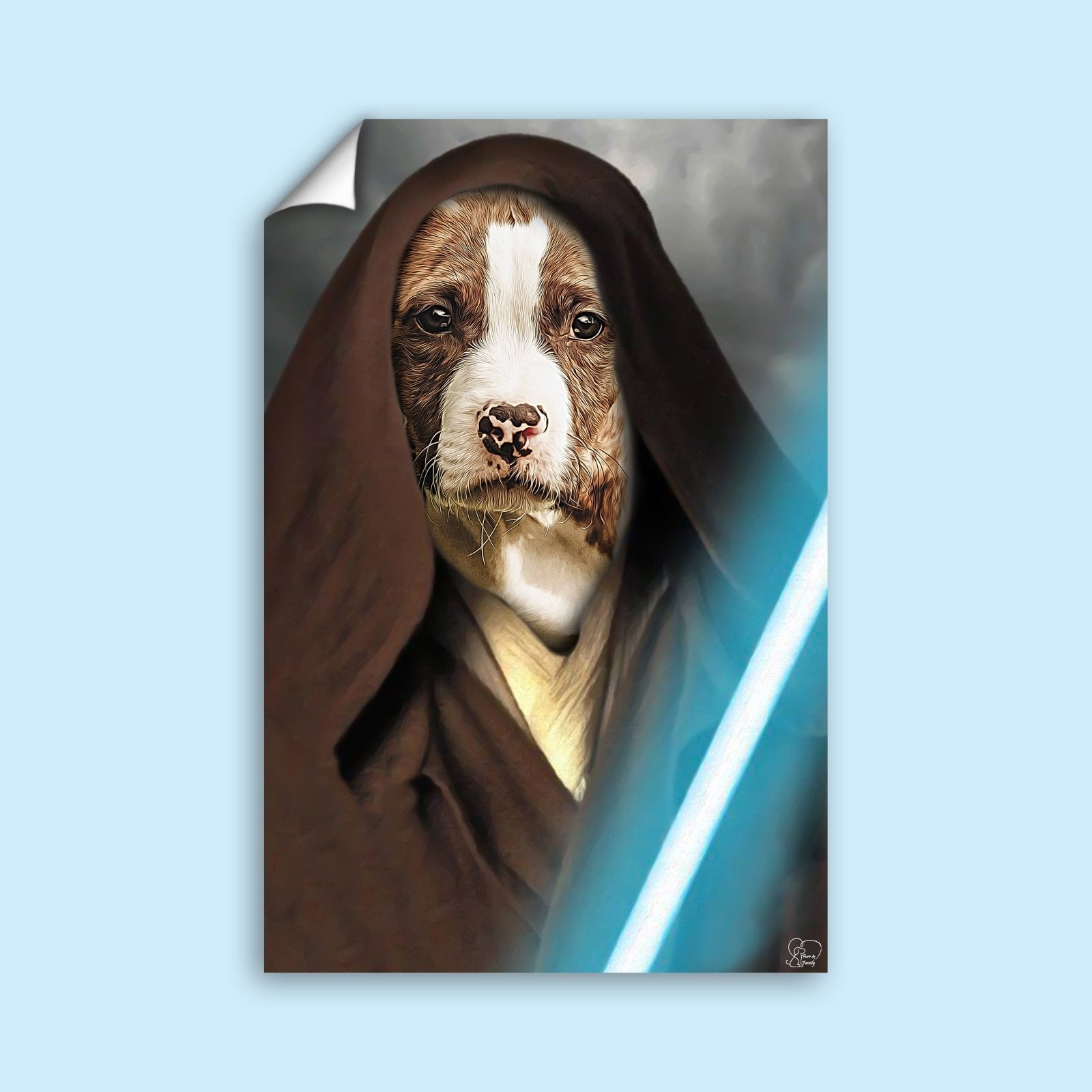Kenobi Star Wars Obi - Wan - Custom Pet Portrait - 1 Pet - Furr and Family