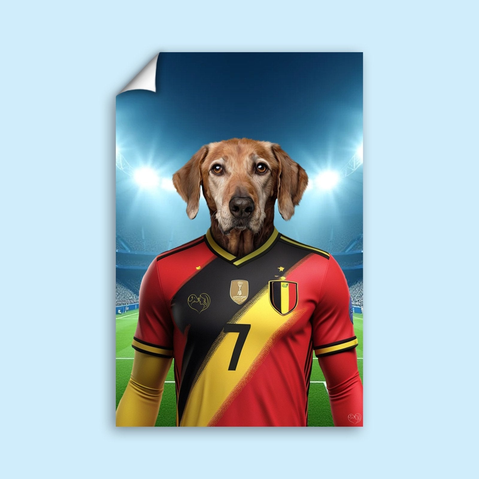 Kevin De Pawyne – Custom Belgian Pet Portrait - 1 Pet - Furr and Family