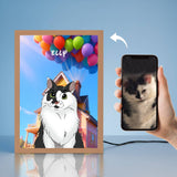 Magical Light LED Pet Portrait - Night Light Pet Portrait - 1 Pet - Furr and Family