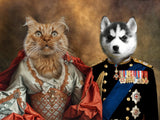 Majestic Duo – Custom Royal Multi - Pet Portrait - 2 Pets - Furr and Family