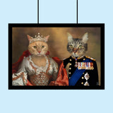 Majestic Duo – Custom Royal Multi - Pet Portrait - 2 Pets - Furr and Family