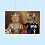 Majestic Duo – Custom Royal Multi - Pet Portrait - 2 Pets - Furr and Family