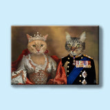 Majestic Duo – Custom Royal Multi - Pet Portrait - 2 Pets - Furr and Family