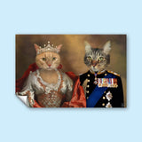 Majestic Duo – Custom Royal Multi - Pet Portrait - 2 Pets - Furr and Family