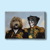 Majestic Generals – Custom Multi - Pet Portrait - 2 Pets - Furr and Family