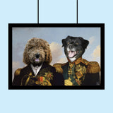 Majestic Generals – Custom Multi - Pet Portrait - 2 Pets - Furr and Family