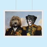 Majestic Generals – Custom Multi - Pet Portrait - 2 Pets - Furr and Family